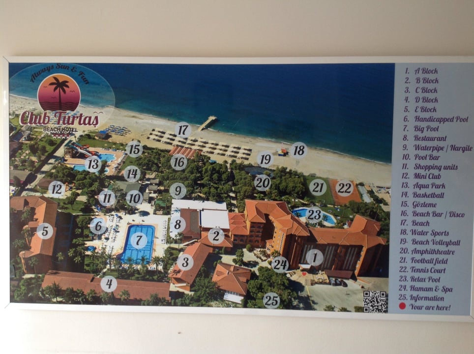 Übersichtsplan des Turtas Beach Club Turtas Beach Hotel