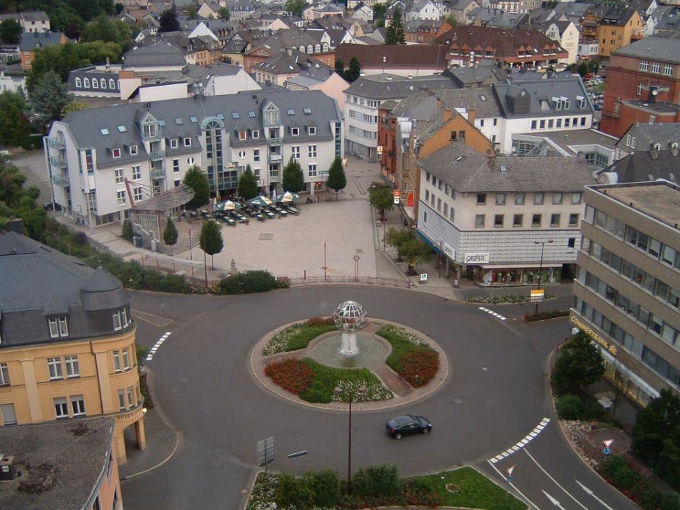Ausblick aus der 12 Etage vom Zimmer Opal Hotel Idar-Oberstein