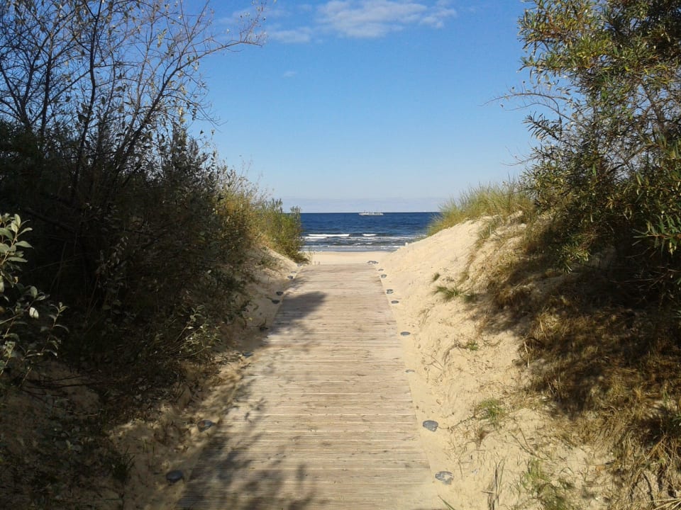Gang zum Strand Hotel Villa Seeschlößchen