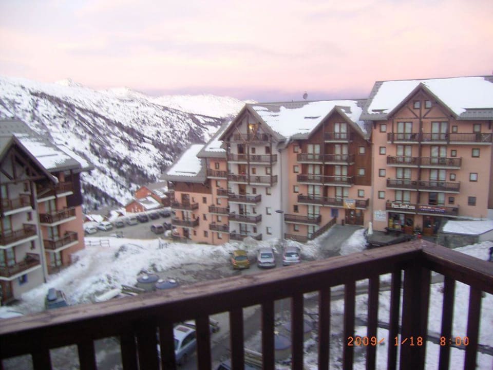 Widok z balkonu Résidence Les Hauts de Valmeinier