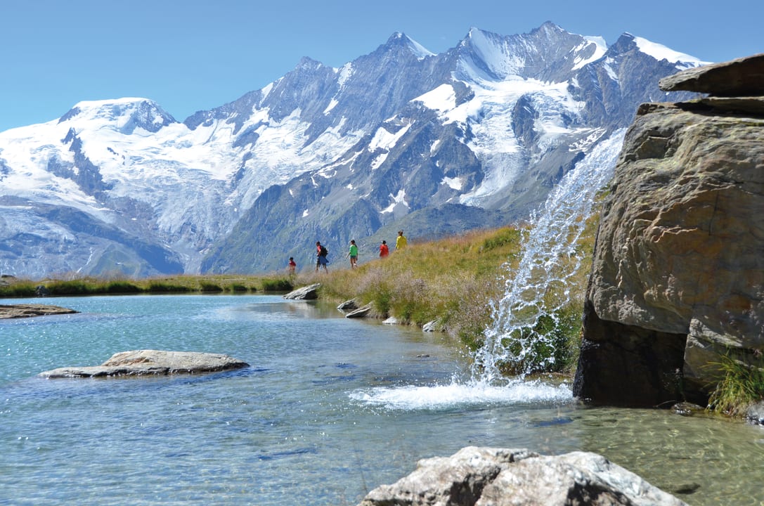 Ausblick Swiss Family Hotel Alphubel Saas-Fee