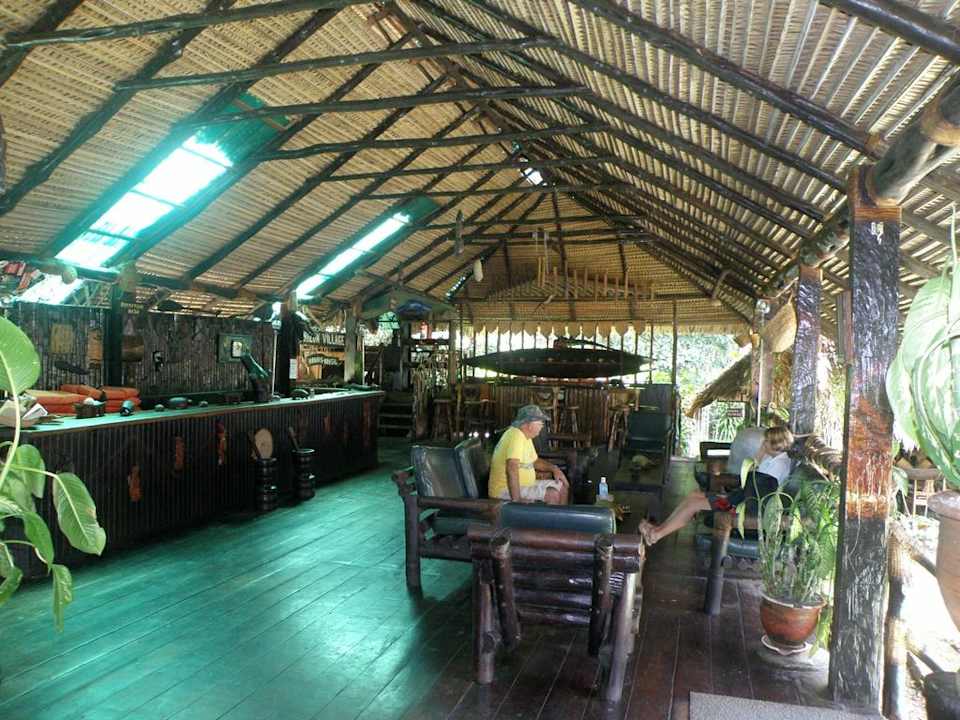 Rezeption und Eingangsbereich Amazon Village Lodge