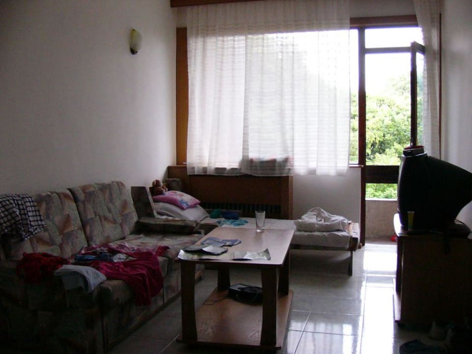 Das "Kinderzimmer" inkl. Riesenbalkon Hotel Preslav