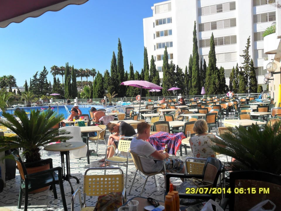 Aussischt Pool vom Eingang aus Bei Juan Playa Blanca