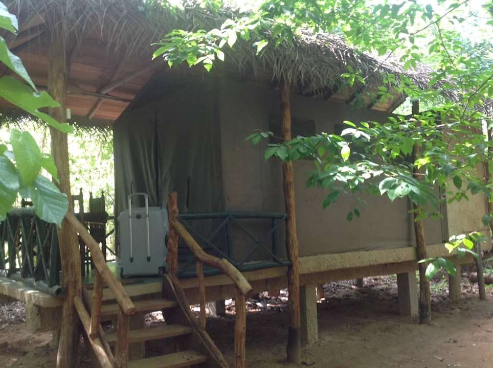 Namiot z zewnątrz Riverside Camping Udawalawa