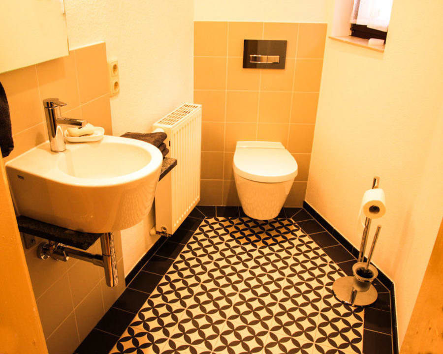 Gäste WC Ferienwohnung Zum Trappen Arnstadt