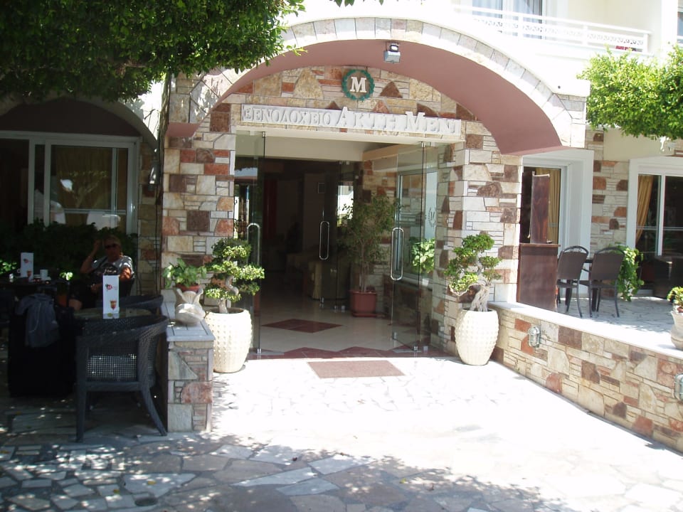 Eingang Hotel ananea Kos