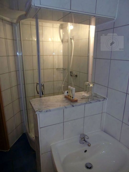 Dusche im Bad Brauerei-Gasthof Goldener Löwe