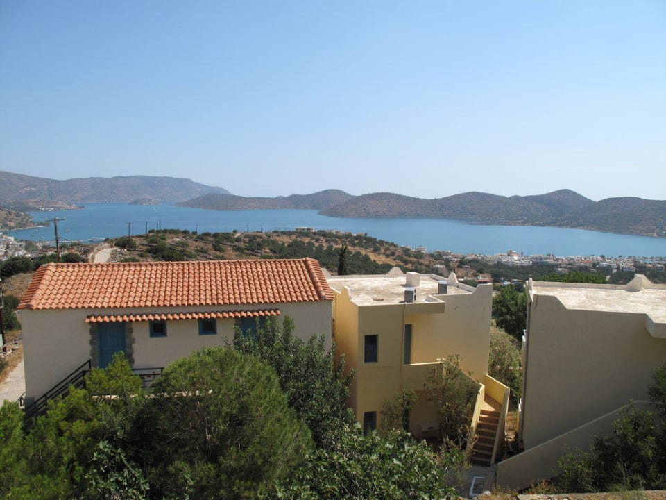 Ausblick von unserem Balkon Elounda Residence Resort & Waterpark