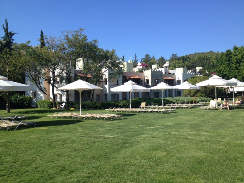 Wiese vor dem Strand Hapimag Sea Garden Resort