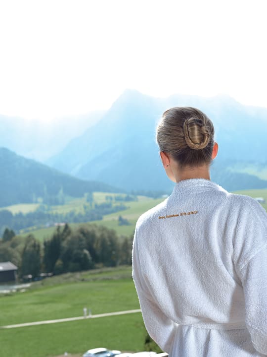 Ausblick auf die Tiroler Berge  Hotel Walchseer Hof
