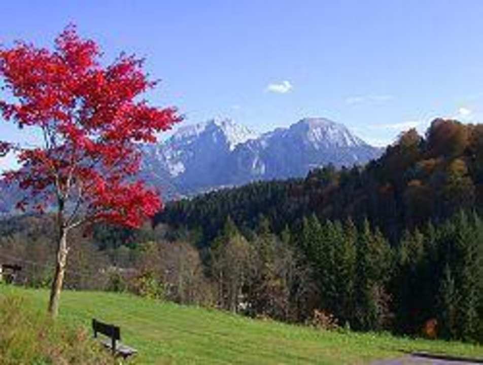 Ausblick Hoher Göll Ferienwohnungen Wiesenlehen