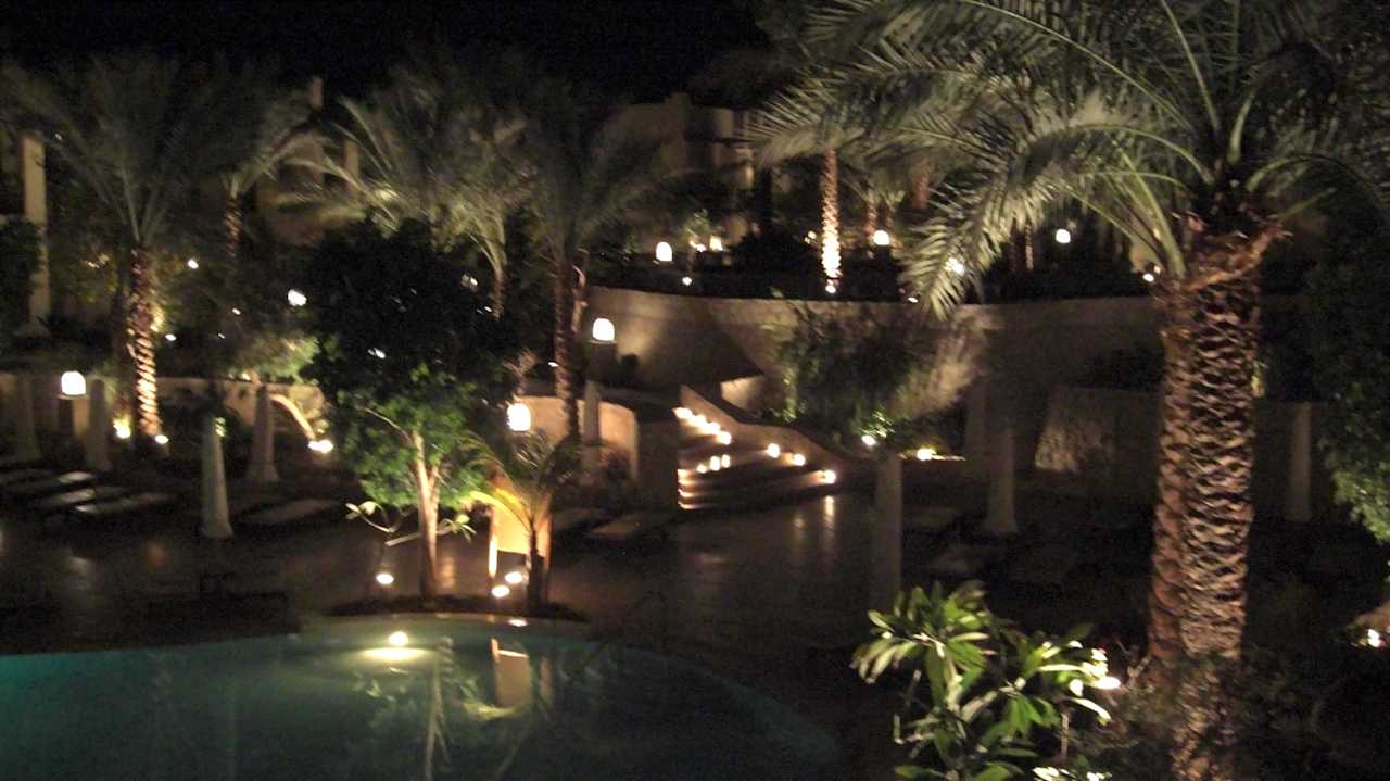 Poolanlage bei Nacht The Grand Hotel Sharm El Sheikh