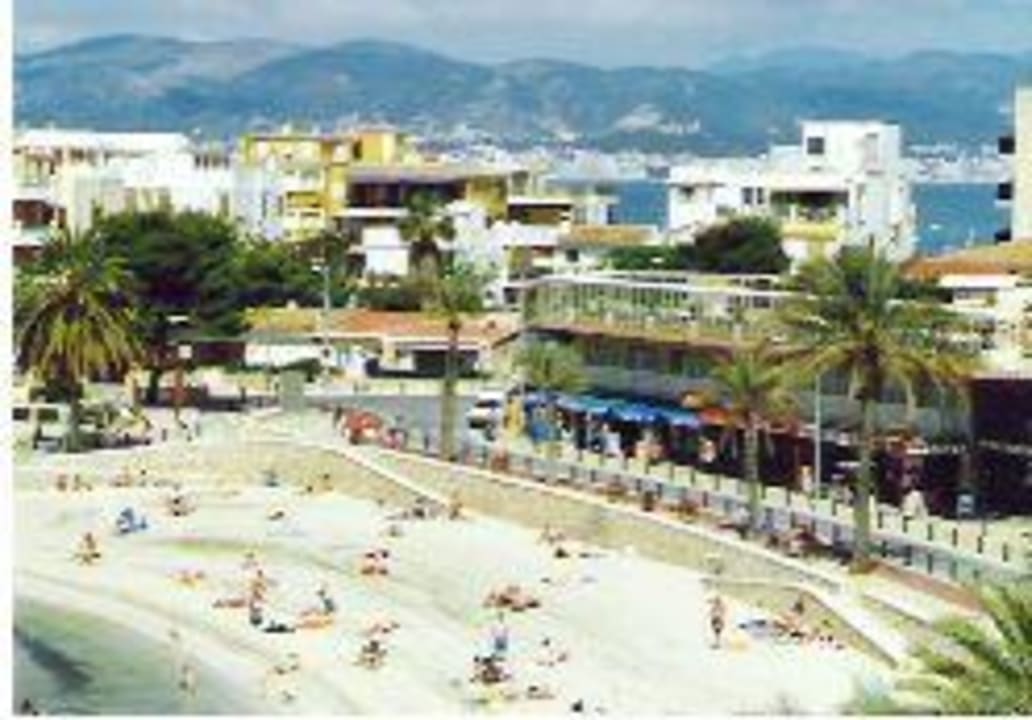 Hotel Anfora 4. Etage Blick nach rechts Strand BQ Aguamarina Boutique Hotel