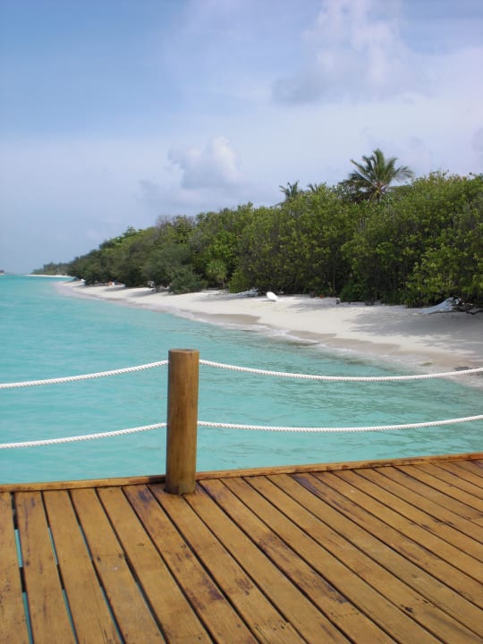 Ausblick vom Steg Palm Beach Resort & Spa Maldives