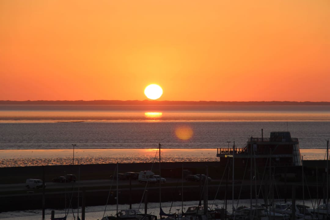 Ein "sonniger" Ausblick am Abend Hotel Fährhaus