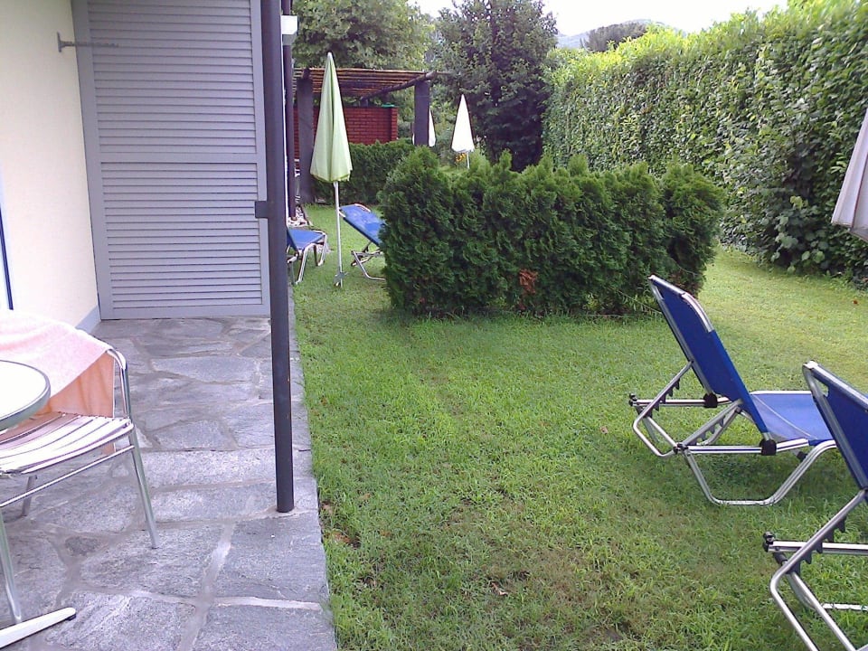 Gartensitzplatz Hotel Albergo Mimosa