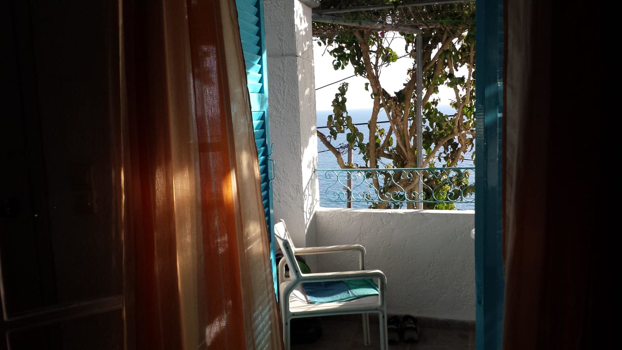 Foto vom Bett aus aufgenommen Studios & Appartements Belvedere