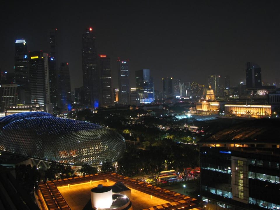 Aussicht aus dem Zimmer Parkroyal Collection Marina Bay
