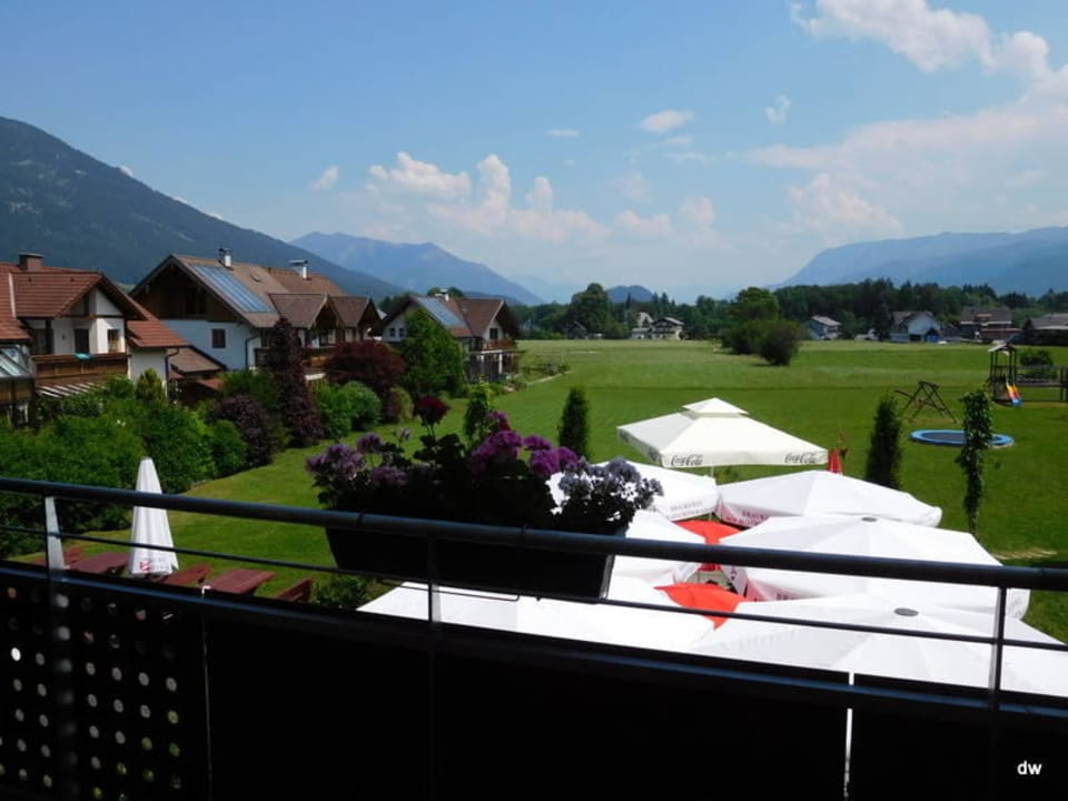 Blick vom Balkon Hotel Aberseehof