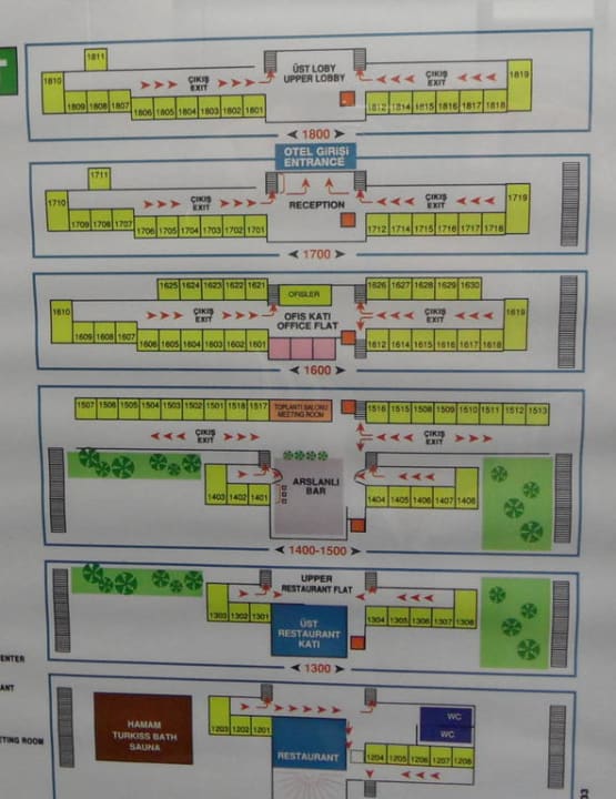 Plan pokoi Delta Hotels By Marriott Bodrum