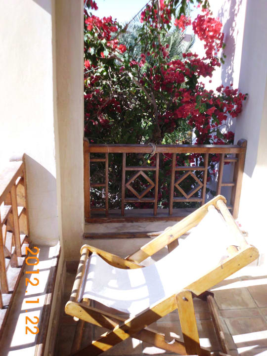 Mein Sonnenstuhl auf dem Balkon Sultan Bey Hotel, El Gouna