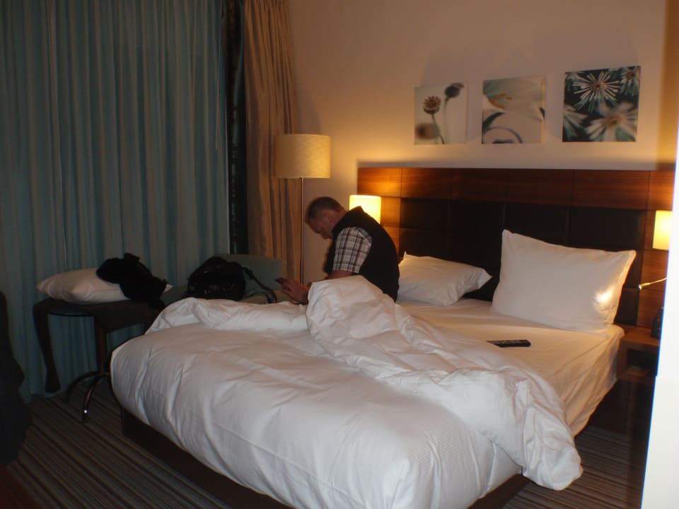 Queensize Hilton Garden Inn Frankfurt Airport