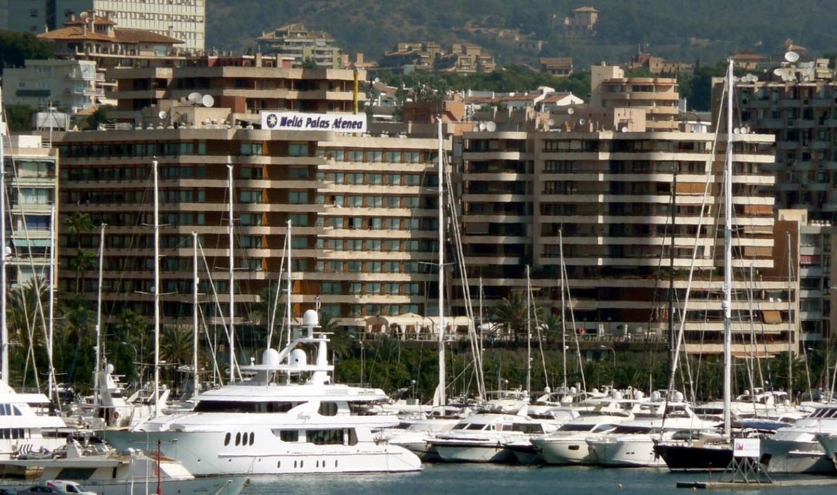 View from sea Melia Palma Marina