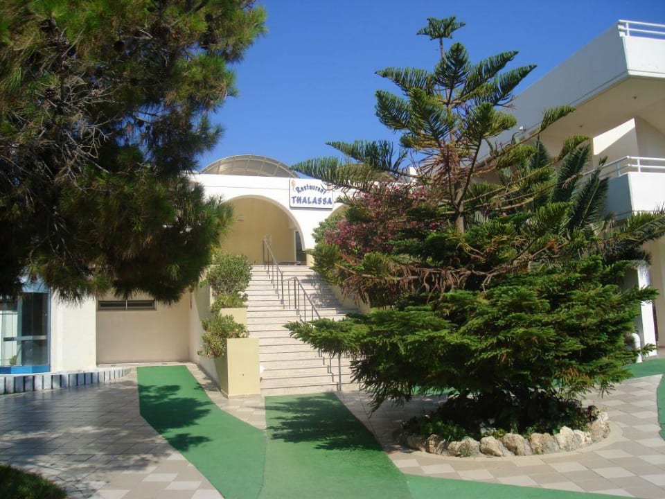 Aufgang zum Restaurant Hotel Kalithea Mare Palace