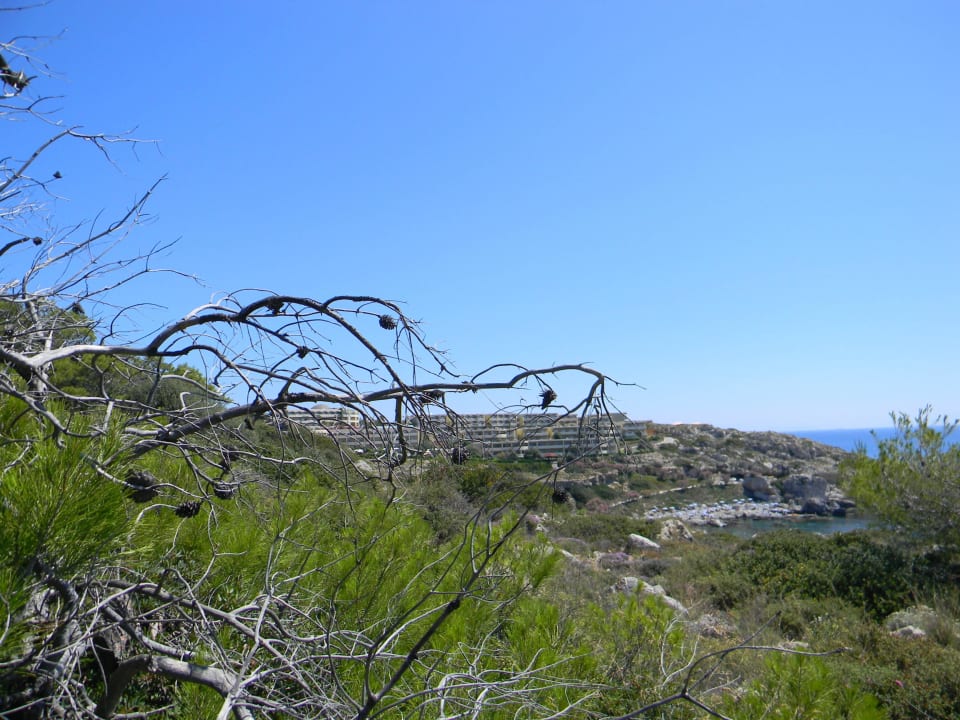 Widok z góry na kompleks hotelowy Hotel Kalithea Mare Palace