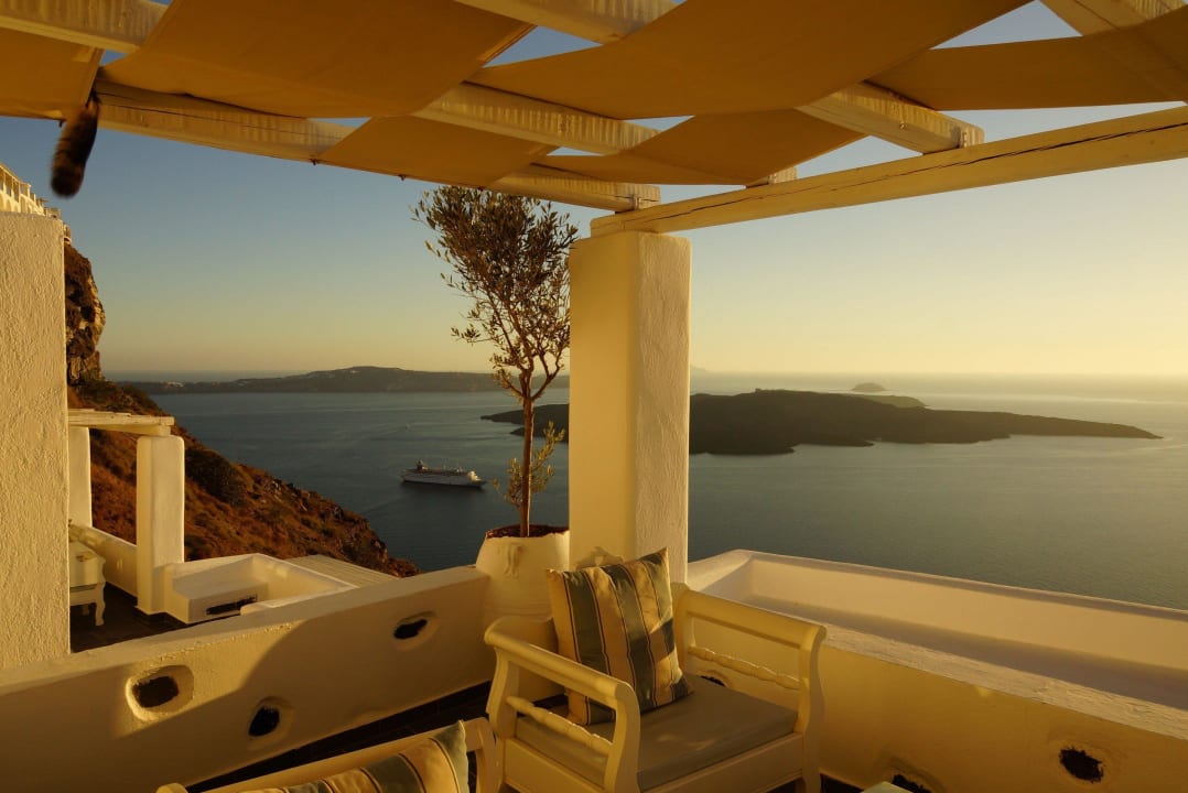 Ausblick vom Zimmer Hotel Agali Houses