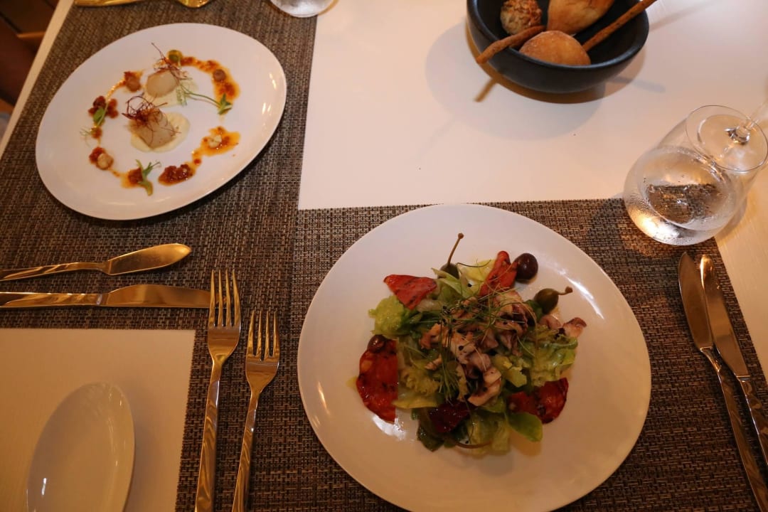 Vorspeise im Reef Kuramathi Maldives