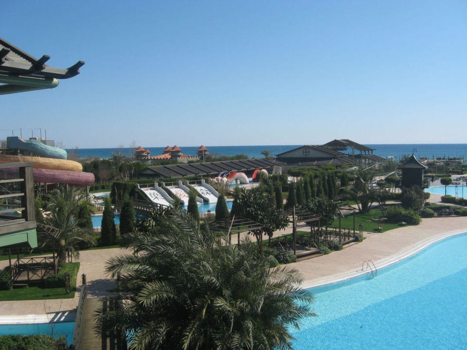Uitzicht vanaf het restaurantterras Limak Lara Deluxe Hotel & Resort