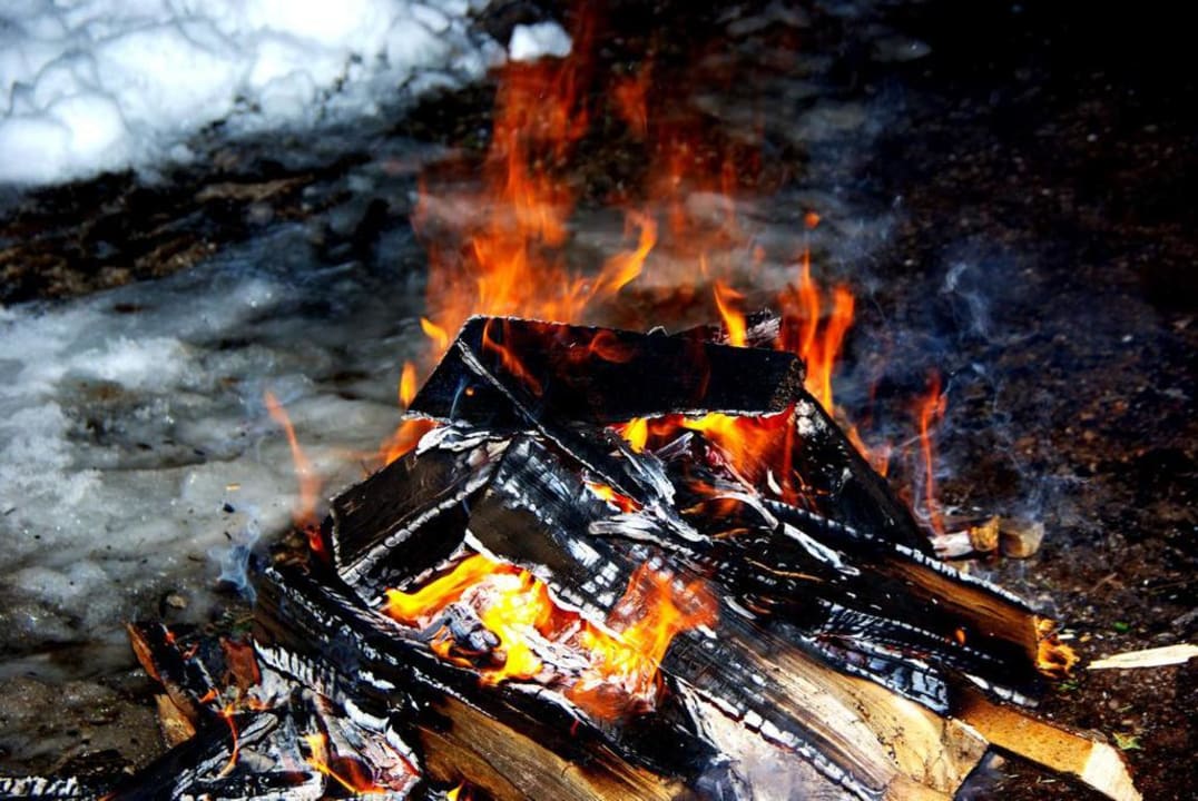 Lagerfeuerabend mit Glühwein Ferienheim Foischinghof