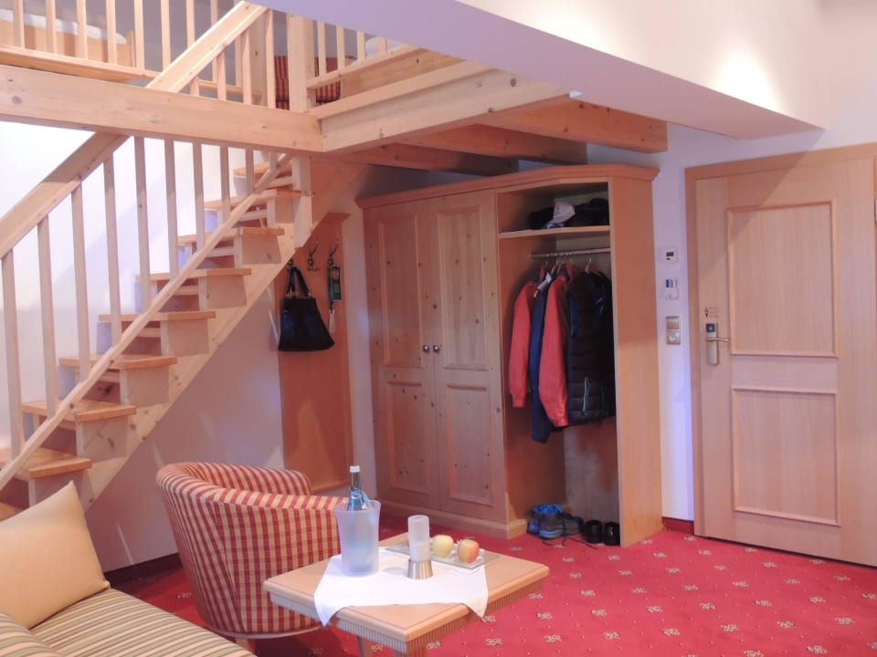 Aufgang zu den oberen Betten Hotel Tannbergerhof