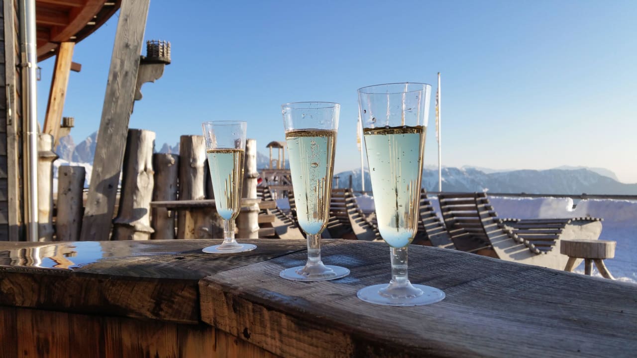 Ausblicke am Whirlbottich Hotel Rossalm