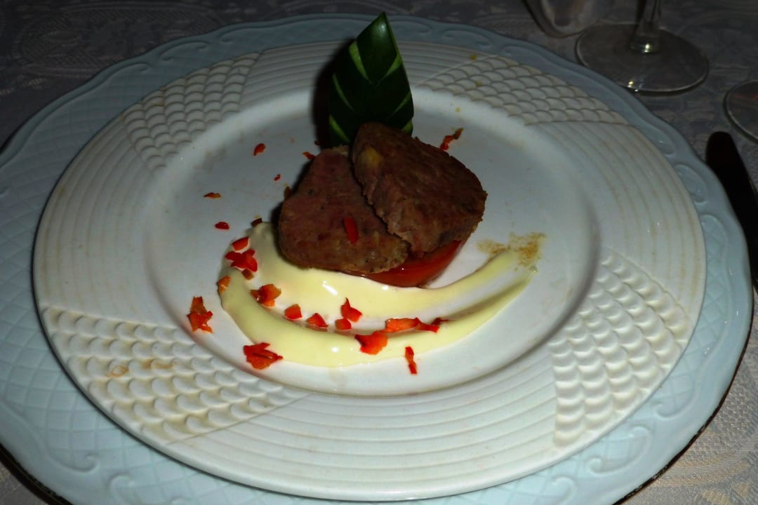 Vorspeise im Romanticrestaurant Melia Las Dunas