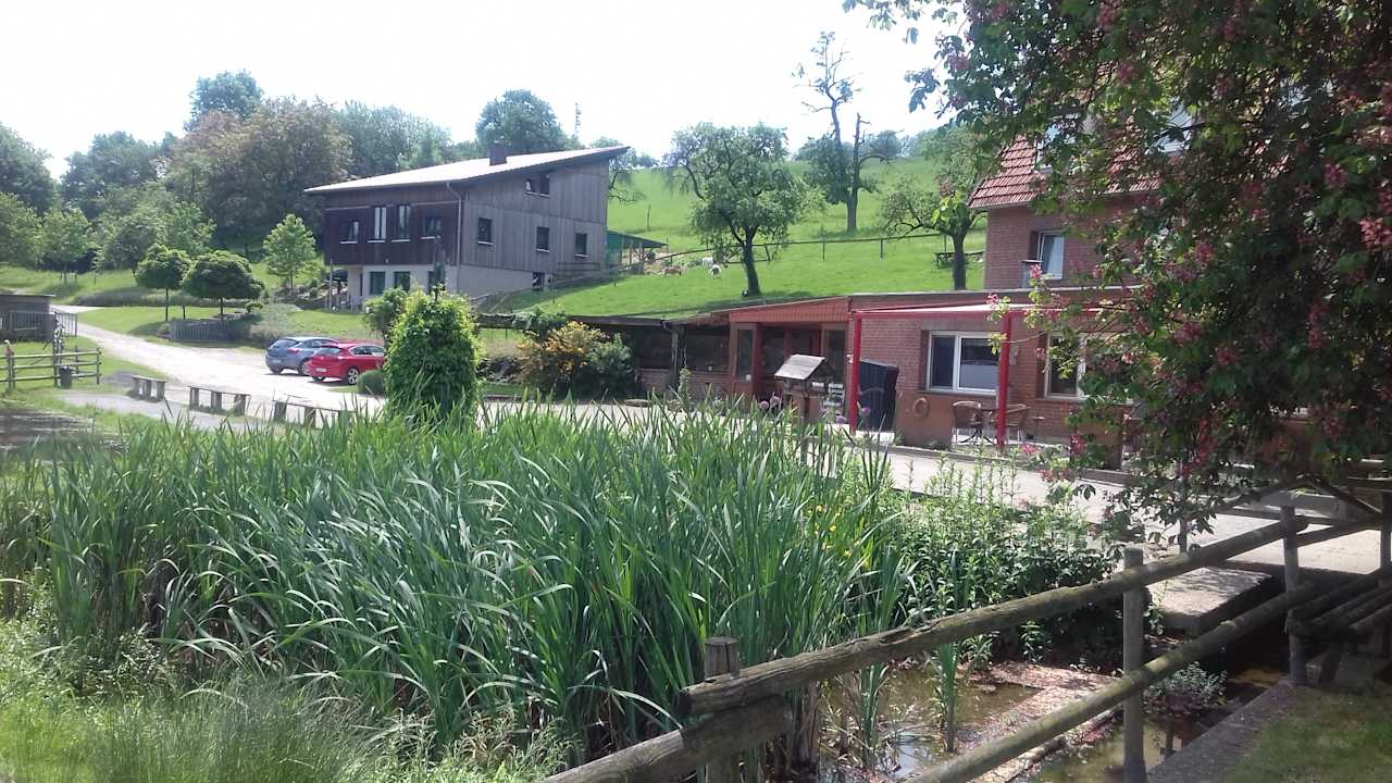 Gartenanlage Pension Obermühle Beine