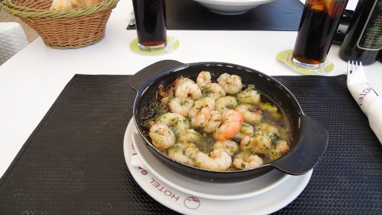 Garnelen im Chill Garbi Hotel Garbi Ibiza & Spa