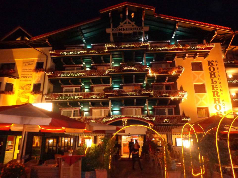 Beleuchtung bei Nacht Hotel Kohlerhof
