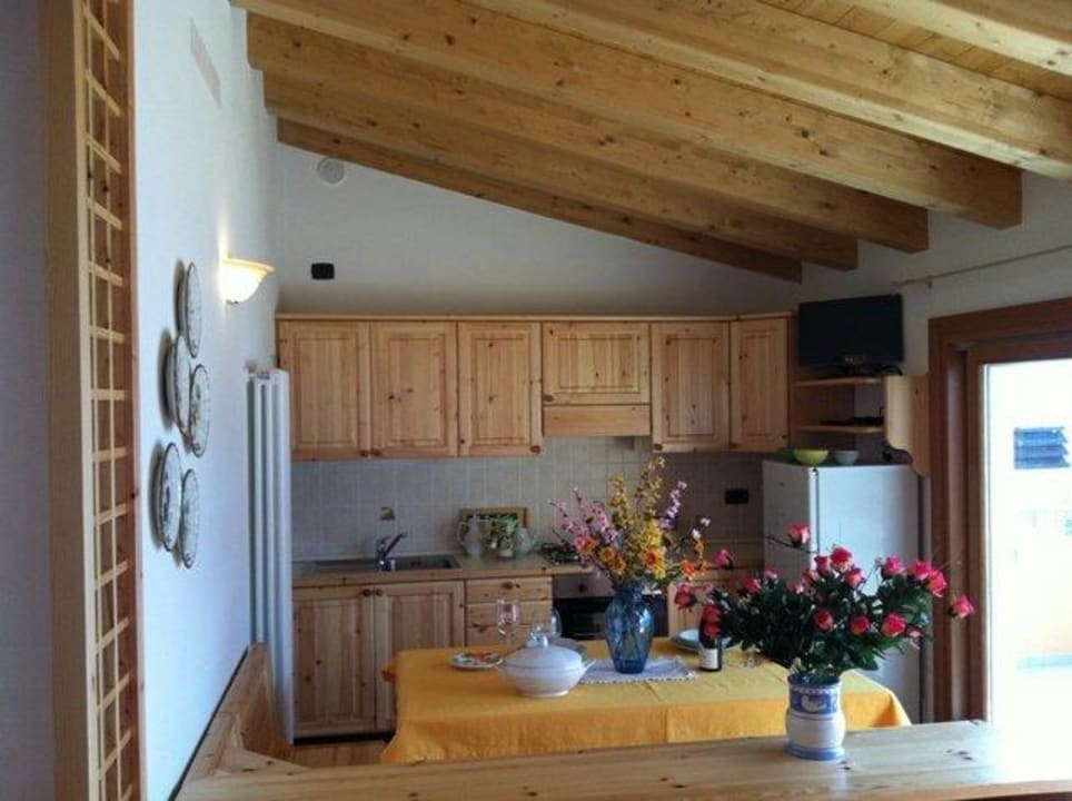 Wohnraum mit küche Agriturismo Uliveta