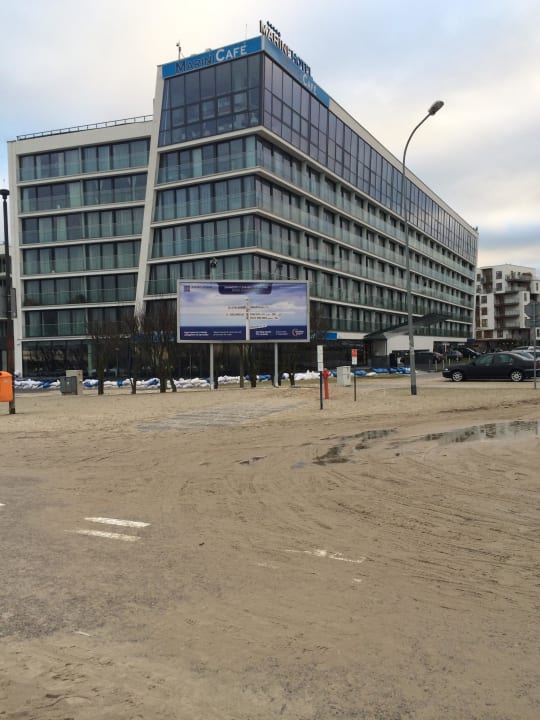 Blick vom Strand Marine Hotel by Zdrojowa