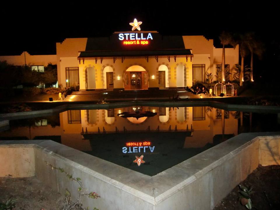 Beleuchtung des Eingangbereichs Stella Beach Resort & Spa Makadi Bay