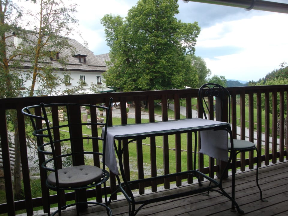Balkon Schlafen im Stall beim Steirereck am Pogusch