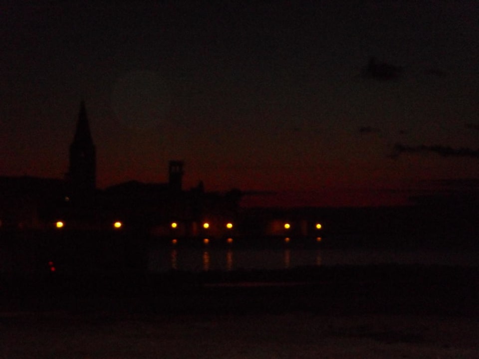 Porec nachts Valamar Parentino Hotel