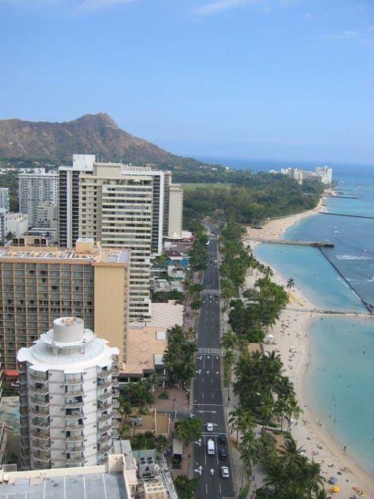 Ausblick vom Balkon des Zimmers Hotel Hyatt Regency Waikiki Resort and Spa