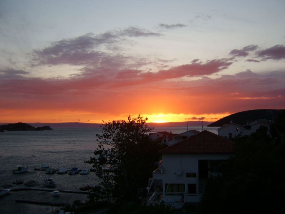 Balkonsicht sonnenuntergang Apartment Villa Antonella