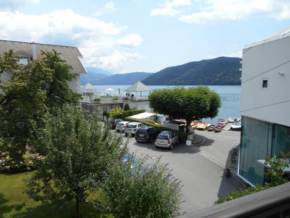 Ausblick vom Balkon  Pension Seemüllnerhaus