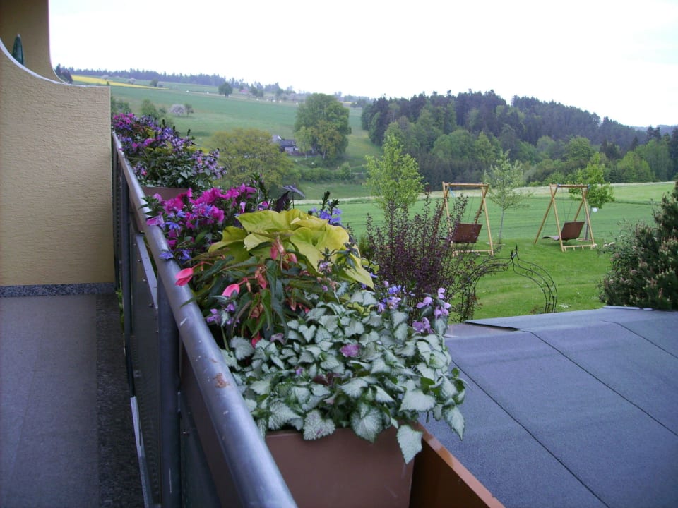 Blick vom Balkon Landhotel Talblick
