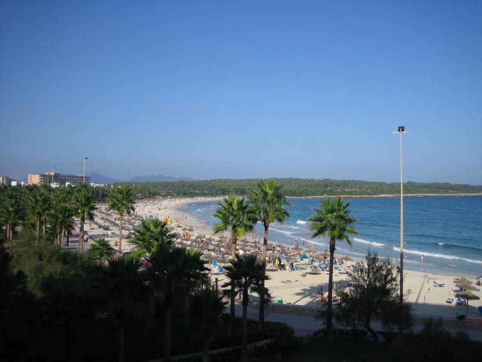 Ausblick von unserem Zimmer aus Hipotels Mediterraneo